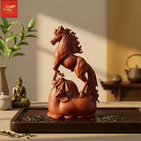  Linh Vật-Cát Mã Phú Qúy -Màu Gốm Đỏ 