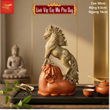  Linh Vật-Cát Mã Phú Qúy -Màu Ghi Ánh Ngọc 