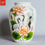  Lọ Cắm Hoa Trang Trí Sen Hạc H28 