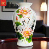  Lọ Cắm Hoa Trang Trí Sen Hạc H30 