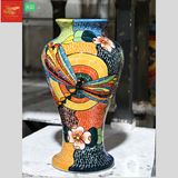  Lọ Hoa Nền Gấm H35 