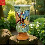  Lọ Hoa Mosaic Dáng Ly H28 