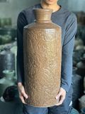  Lọ Hoa Khắc Nổi Hoa Dây Màu Da Lươn 