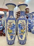  Lọ Lộc Bình Tứ Cảnh Cổ Đồ Nền Gấm 