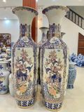  Lọ Lộc Bình Tứ Cảnh Cổ Đồ Nên Gấm Vẽ Vàng 