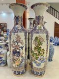  Lọ Lộc Bình Tứ Cảnh Cổ Đồ Nên Gấm Vẽ Vàng 