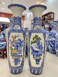  Lọ Lộc Bình Tứ Cảnh Cổ Đồ Nền Gấm 
