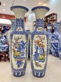  Lọ Lộc Bình Tứ Cảnh Cổ Đồ Nền Gấm 