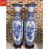  Lọ Lộc Bình Tứ Cảnh Cổ Đồ Men Lam 1M60 