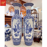  Lọ Lộc Bình Tứ Cảnh Cổ Đồ Men Lam 1M60 