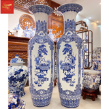  Lọ Lộc Bình Tứ Cảnh Cổ Đồ Men Lam 1M60 