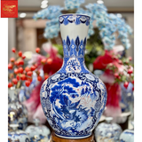  Lọ Tỏi Cổ Thẳng -Vẽ Tứ Cảnh -H72 