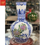  Lọ Tỏi Cổ Thẳng -Vẽ Tứ Cảnh -H52 