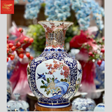  Lọ Tỏi Dáng Béo Vẽ Tứ Cảnh H63 