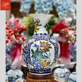  Lọ Tỏi Dáng Béo Vẽ Tứ Cảnh H63 