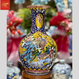  Lọ Dáng Tỏi Nền Gấm Vàng Công Danh Phú Qúy H55 