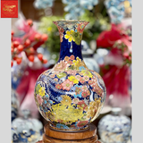  Lọ Dáng Tỏi Vẽ Trăm Hoa H55 