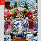  Lọ Tỏi Dáng Béo Vẽ Tứ Cảnh H63 