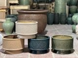  Chậu Hoa Khắc Nổi Dáng thấp 