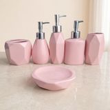  Bộ Phụ Kiện Nhà Tắm Màu Hồng 