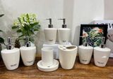  Bộ Phụ Kiện Nhà Tắm Màu Trắng Men Tấm 