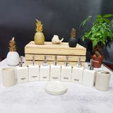  Bộ Phụ Kiện Nhà Tắm Màu Trắng Men Tấm 