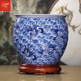  Thống Bách Hạc Triều Dương -cao 43 cm -miệng 46 cm 