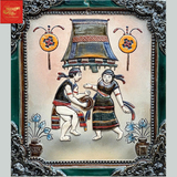  Tranh Đắp Nổi Cảnh Dân Gian 38CM*33CM 