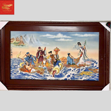  Tranh Sứ Bát Tiên KT 90CM*60CM 