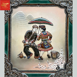  Tranh Đắp Nổi Cảnh Dân Gian 38CM*33CM 