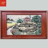  Tranh Đắp Nổi Cảnh Đồng Quê 76CM*46CM 