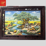  Tranh Sứ Cảnh Làng Quê KT 1M50*1M10 