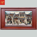  Tranh Đắp Nổi Cảnh Phố Cổ 76CM*46CM 