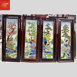  Tranh Tứ Qúy Đắp Nổi KT 130CM*50CM -Khung Gỗ Hương 