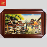  Tranh Sứ Phố Cổ KT 90CM*60CM 