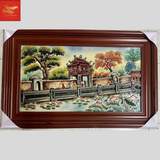  Tranh Sứ Văn Miếu Quốc Tử giám KT 90CM*60CM 