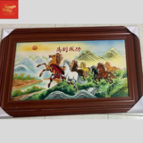  Tranh Sứ Mã Đáo Thành Công KT 90CM*60CM 