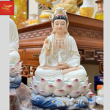  Tượng Phật Bà Quan Âm Ngồi Đài Sen 