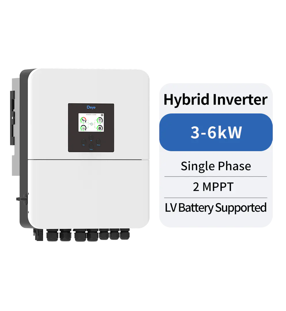 Inverter Hybrid Deye 6 kW, 1 Pha, Model: SUN-6K-SG04LP1-EU-SM2