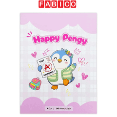Lốc 10 Cuốn Vở 4 Ô Ly Vuông Pengy's Diary 96 Trang 100gsm The Sun
