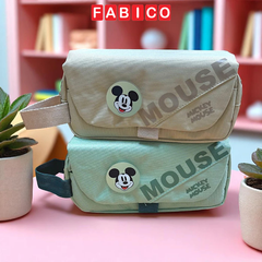 Bóp Vải Mickey A83310 Disney Đựng Bút Chì Có Khóa Kéo Đôi