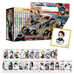 Premium Boxset Thanh Gươm Diệt Quỷ - Kimetsu No Yaiba (Hộp 23 Tập) - Tặng Kèm Quà Tặng + Shikishi