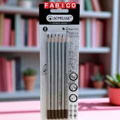 Vỉ Bút Chì Phác Thảo Cao Cấp ACMELIAE 2H, HB, 2B, 4B, 6B, 8B