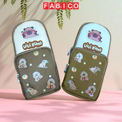 Hộp Bút Vải Học Sinh Dễ Thương Chống Nước, Đa Năng Capybara SHU9128