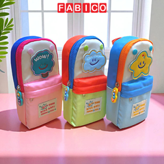 Hộp Bút Học Sinh Vải Mềm Chống Nước, Đa Năng, Dễ Thương SHU9121
