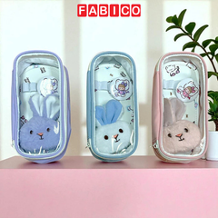 Hộp Đựng Bút Học Sinh Trong Suốt Thỏ Dễ Thương SHU9122