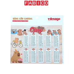 Bảng Cửu Chương – Combo 4 Phép Tính Cộng, Trừ, Nhân, Chia Cho Học Sinh Tiểu Học