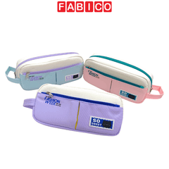Túi Đựng Bút Fashion Week Yescholar 9378 Canvas Cỡ Lớn Có Quai Xách Tiện Lợi