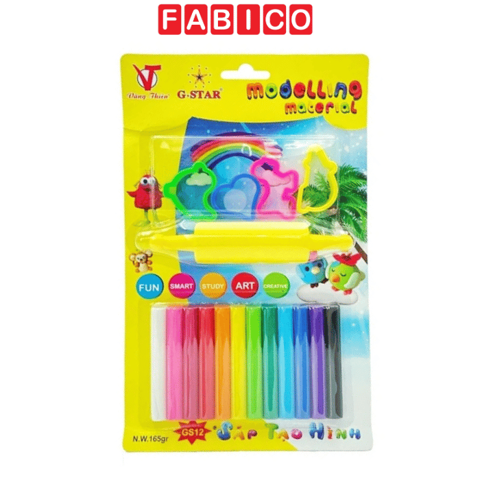 Đất Nặn G-STAR 8 Màu, 12 Màu – Đồ Chơi Sáng Tạo Giúp Bé Phát Triển Tư Duy Và Khéo Léo