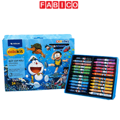 Hộp 24 Bút Sáp Màu Doraemon Movie 2026 Colokit CR-C06/DO | Bút Sáp Màu Thiên Long Cho Bé